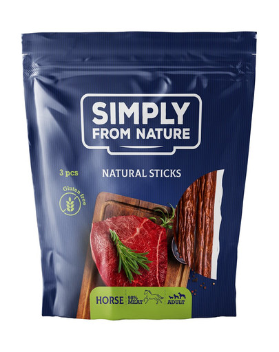 SIMPLY FROM NATURE tyčinky z konského mäsa 3 ks