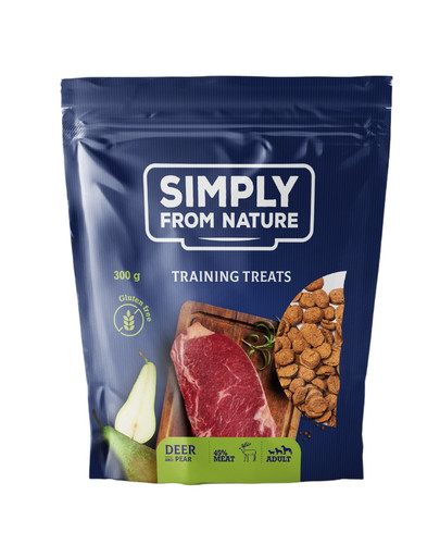 SIMPLY FROM NATURE Tréningové maškrty s jelením mäsom a hruškou 300 g