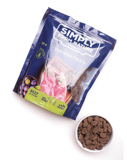 SIMPLY FROM NATURE Tréningové maškrty s hovädzím mäsom a slivkou 300 g