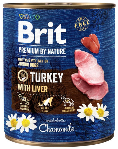 BRIT Premium by Nature 800 g morčacie pre šteňatá