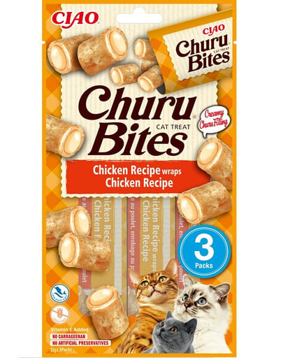 INABA Cat Churu Bites Chicken wraps 3x10g