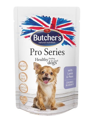 BUTCHER'S Pro Series Dog jahňacie a hrášok 100 g