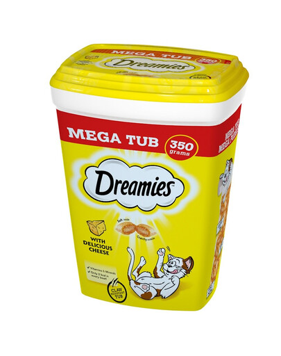 DREAMIES Mega Box 2x350g Pochúťka pre mačky s lahodným syrom