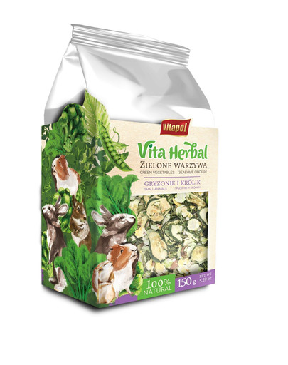 VITAPOL Zelená zelenina pre hlodavce 150g