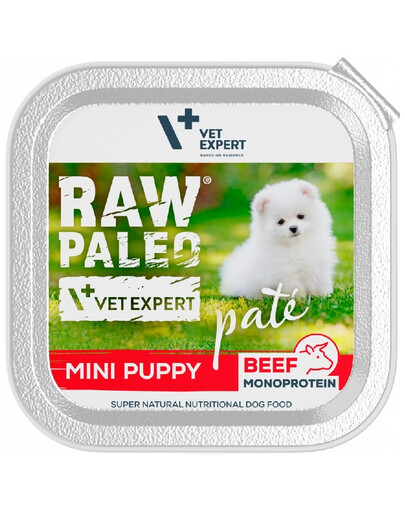 VETEXPERT Raw Paleo Pate Puppy Mini Beef