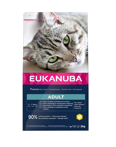 EUKANUBA Cat Adult All Breeds Top Condition Granule pre mačky Kuracie mäso & Pečeň 2 kg