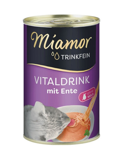 MIAMOR Trinkfein 12×135g Polievka s kačacím mäsom pre mačky