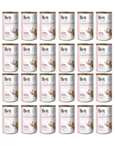 BRIT Veterinary Diet Hypoallergenic Salmon&Pea 24x400 g