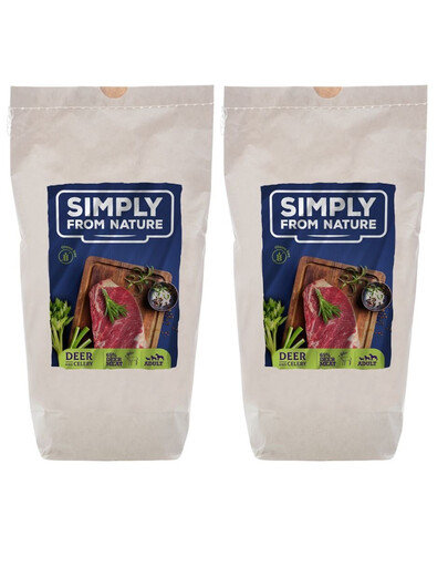 SIMPLY FROM NATURE Jedlo pečené v rúre s jeleným mäsom 2x1,2 kg