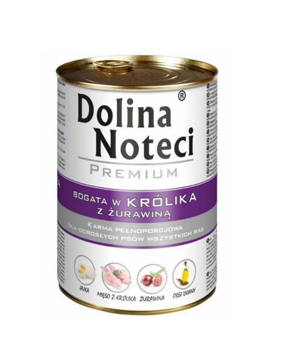 DOLINA NOTECI Premium Bohaté na králika s brusnicou 400g