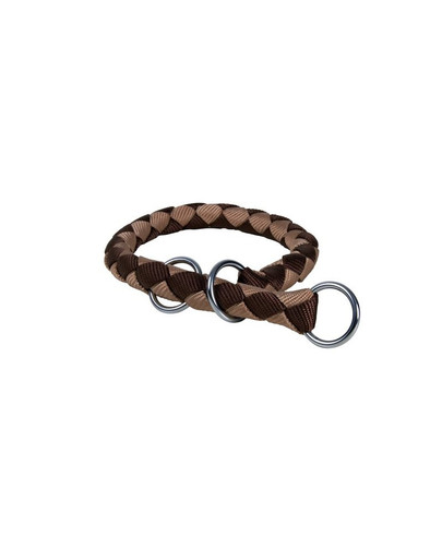 TRIXIE Polosťahovací obojok "Cavo" 52 - 60 cm / 18 mm hnedý / béžový