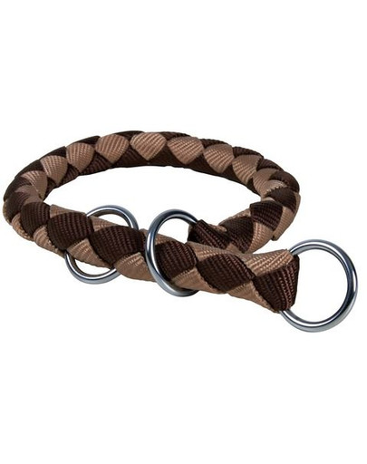 TRIXIE Polosťahovací obojok "Cavo" 39 - 45 cm / 12 mm hnedo - béžový