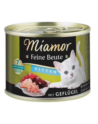 MIAMOR Feine Beute Kitten Poultry s hydinou pre mačiatka 185g