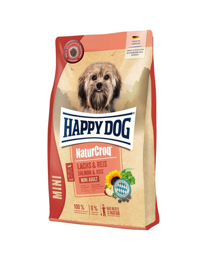 E-shop HAPPY DOG NaturCroq Mini Lachs&Reis 4kg Losos a ryža