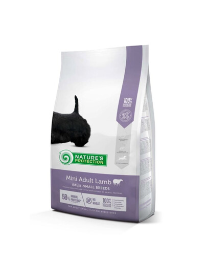 NATURES PROTECTION Mini Adult Lamb Small breed dog 2 kg s jahňacím mäsom pre malé plemená