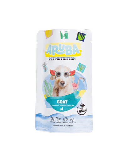 ARUBA Dog Kozie mäso, tekvica, cuketa a spirulina 100 g