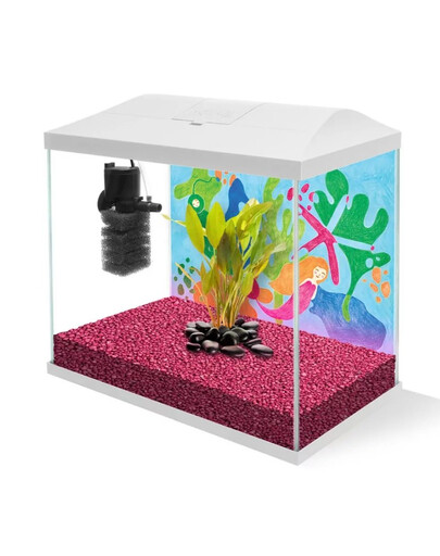 AQUAEL Akvarijný set Leddy Mini 35 biely