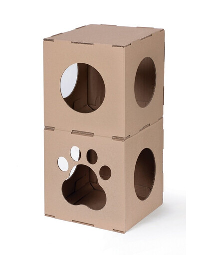 CARTON+ PETS Kartónové modulárne domčeky pre mačky Twins