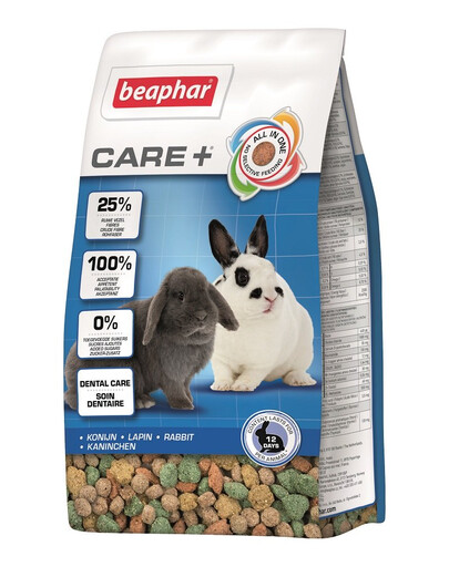 BEAPHAR Care+ Rabbit 5 kg Krmivo Super Premium pre králiky