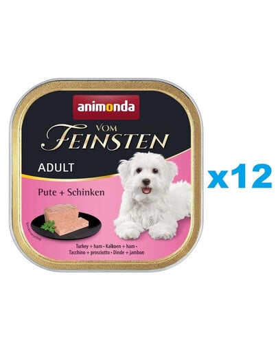 ANIMONDA Vom Feinsten Adult Turkey&Ham 12 x 150g