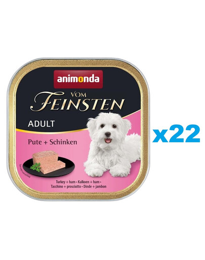 ANIMONDA Vom Feinsten Adult Turkey&Ham 22 x 150g