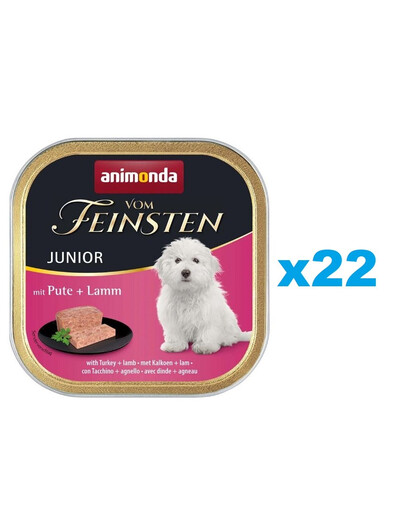 ANIMONDA Vom Feinsten Junior with Turkey&Lamb 22 x 150g