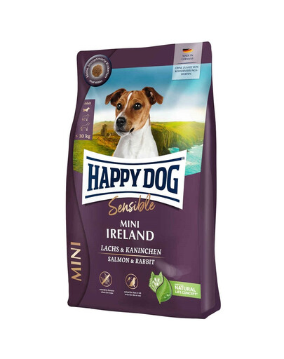 HAPPY DOG Sensible Mini Ireland 10kgs lososom a králikom