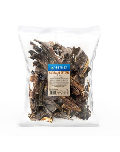 PETMEX hovädzí bachor 1kg prírodné hryzadlo pre psov