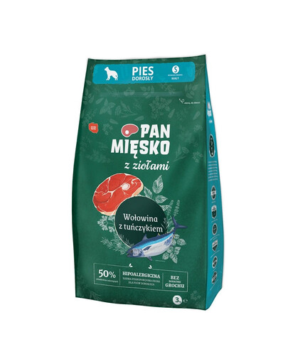 PAN MIĘSKO s bylinkami Hovädzie s tuniakom S 3 kg