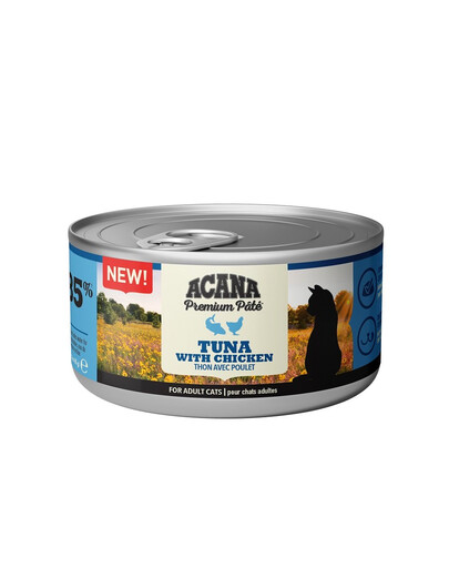 E-shop ACANA Premium Pate Tuna & Chicken paštéta z tuniaka a kuracieho mäsa pre mačky 24 x 85 g
