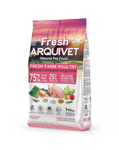 ARQUIVET Fresh Polovlhké krmivo pre psov s kuracím mäsom a morskými rybami 10 kg