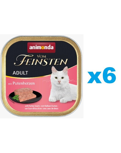 ANIMONDA Vom Feinsten Classic morčacie srdcia 6 x 100 g