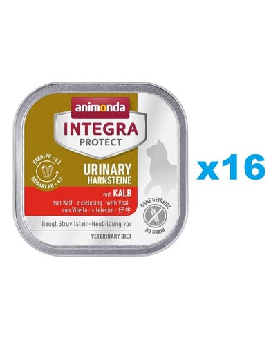 ANIMONDA Integra Protect Urinary Struvit with Veal 16 x 100g