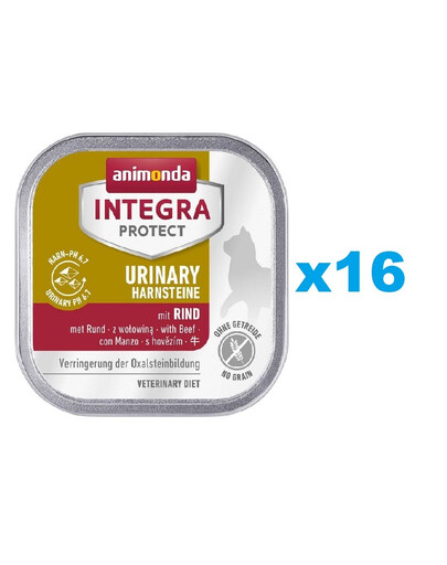 ANIMONDA Integra Protect Urinary Oxalate with Beef 16 x 100g