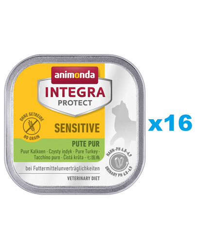 ANIMONDA Integra Sensitive s morčacím mäsom 16x100 g