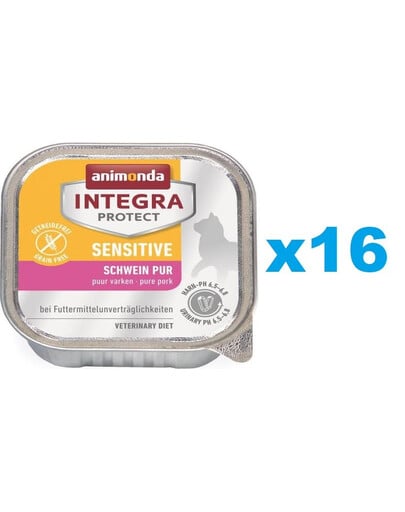 ANIMONDA Integra Sensitive s bravčovým mäsom 16 x 100g