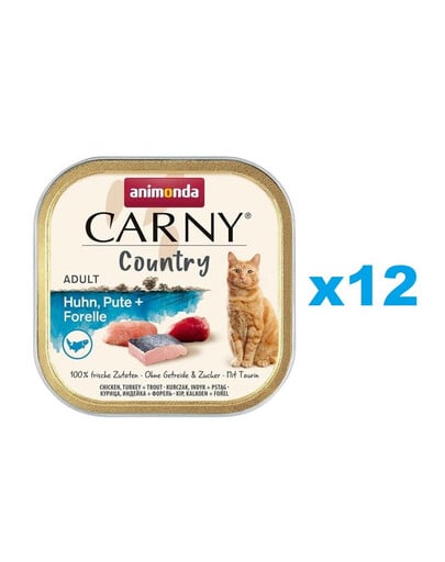 ANIMONDA Carny Country Adult Chicken&Turkey&Trout 12 x 100g