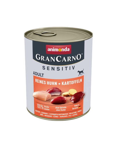 ANIMONDA Grancarno Sensitive kuracie a zemiaky 12 x 800g