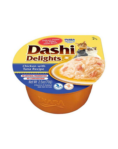 INABA Cat Dashi Delights Kuracie mäso a tuniak 70 g