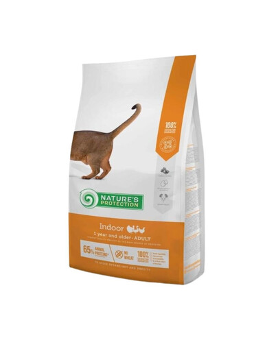 NATURES PROTECTION Indoor Adult Cat 1+ Poultry 2 kg s hydinou pre dospelé mačky žijúce doma