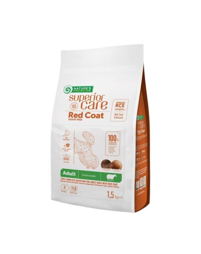 NATURES PROTECTION SUPERIOR CARE Red Coat Grain Free Lamb Adult Small Breed 1.5 kg