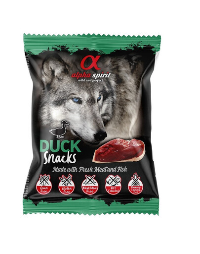 ALPHA SPIRIT Dog Duck Snacks 50g