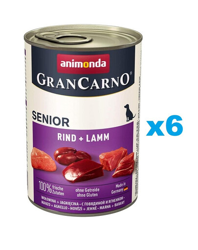 ANIMONDA GranCarno Senior teľacie/jahňacie  6 x 400 g