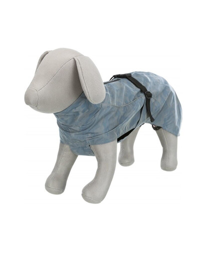 TRIXIE Lunas Pláštenka pre psov S 33 cm strieborná/modrá