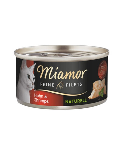 MIAMOR Feine Filets Naturell Chicken&Shrimps 80g