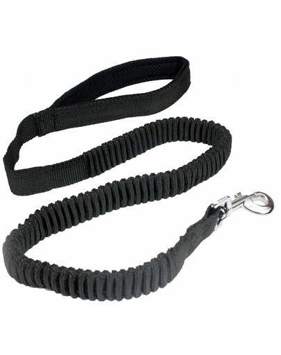PET NOVA Vodítko BUNGEE 120-180cm/2.5 cm čierné