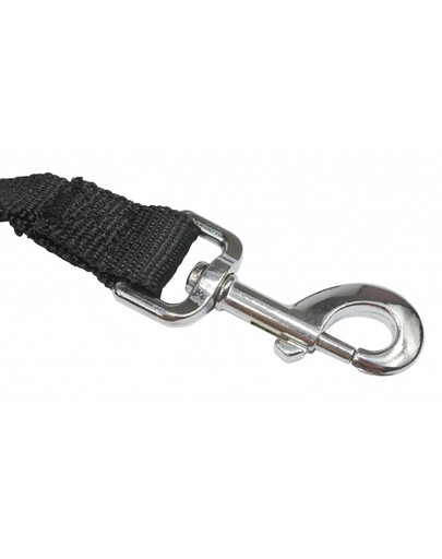 PET NOVA Vodítko BUNGEE 120-180cm/2.5 cm čierné