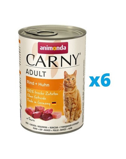 ANIMONDA Carny hovädzie s kuracím 6 x 800 g