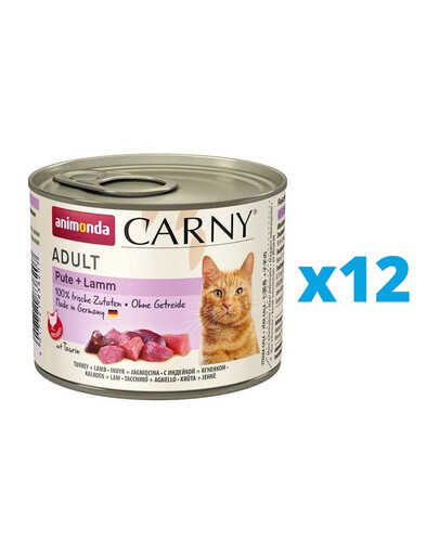 ANIMONDA Carny Adult  morčacie s jahňacím 12 x 200 g