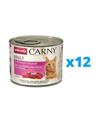 ANIMONDA Carny Mäsový koktail 12 x 200 g